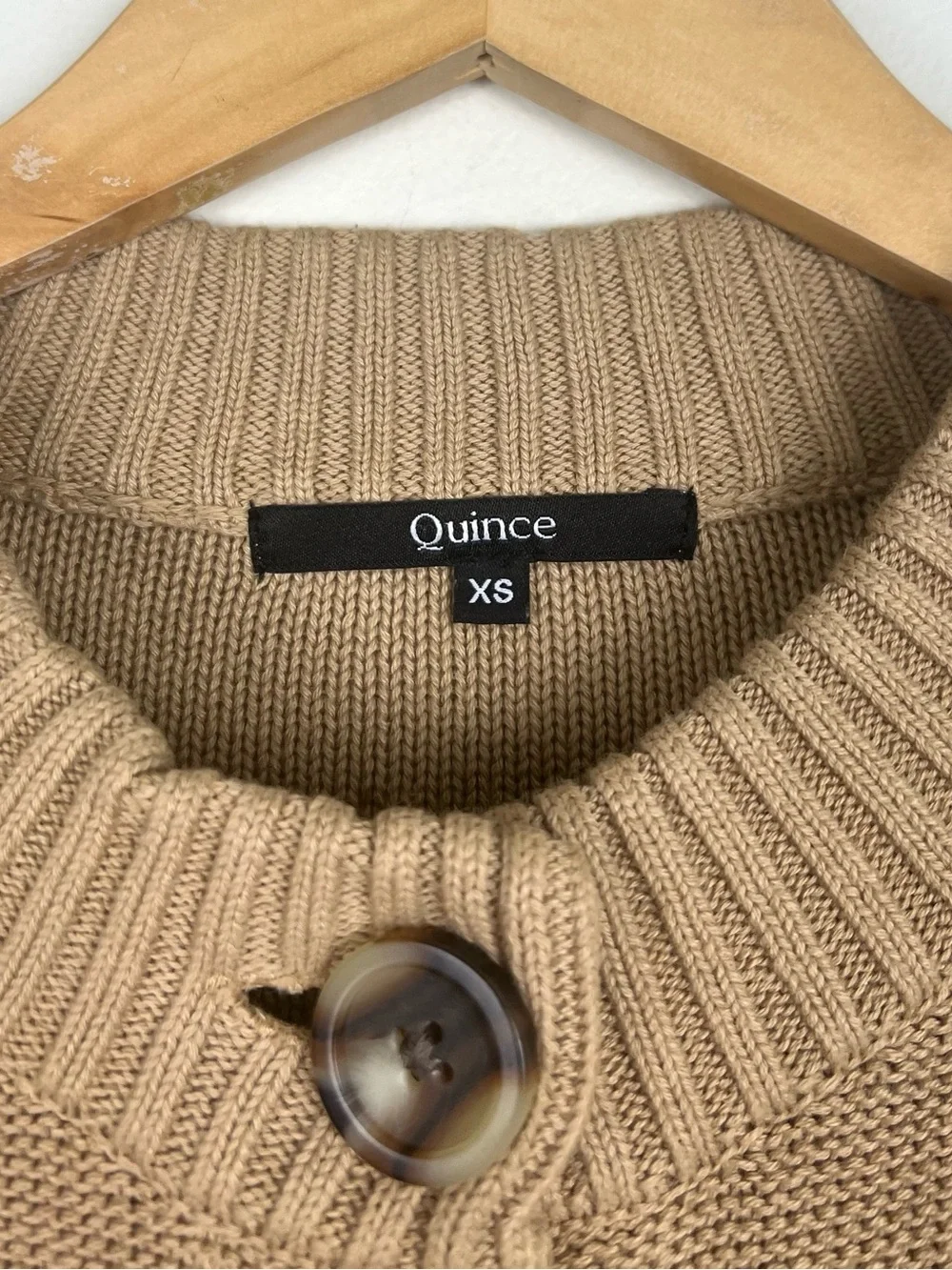 Quince 100% Organic Cotton Cropped Cardigan
